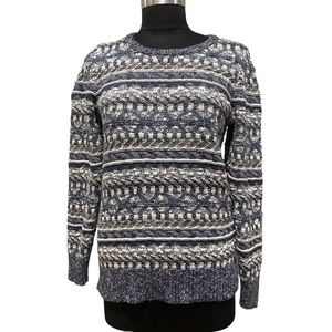 LL Bean women’s crew neck chunky knit sweater size XS